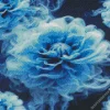 Blue Smoke Flowers Diamond Painting