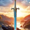 Blue Sword In The Stone Diamond Painting