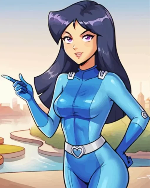 Blue Totally Spies Diamond Painting