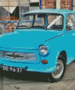 Blue Trabant Diamond Painting