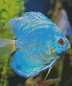 Blue Tropical Fish Diamond Painting