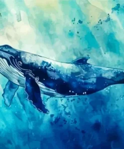 Blue Whale Art Diamond Painting