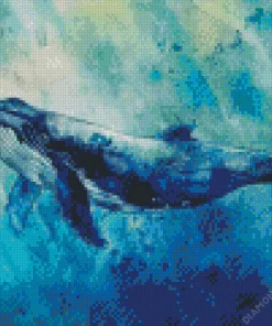Blue Whale Art Diamond Painting