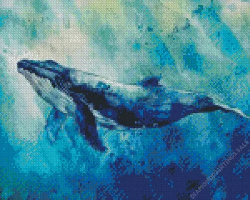 Blue Whale Art Diamond Painting