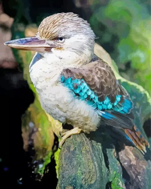 Blue Winged Kookaburra Diamond Painting