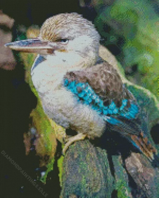 Blue Winged Kookaburra Diamond Painting