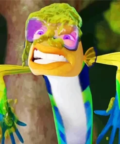 Blue Yellow Fish Oscar Diamond Painting
