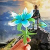 Blue Zelda Flower Diamond Painting