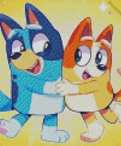 Bluey And Bingo Diamond Painting