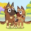 Bluey German Shepherd Family Diamond Painting