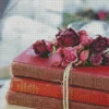 Books With Flowers Diamond Painting