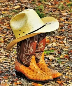 Boots And Cowboy Hat Diamond Painting