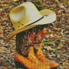 Boots And Cowboy Hat Diamond Painting