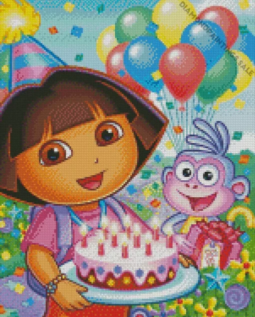 Boots And Dora Diamond Painting