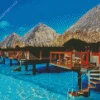 Bora Bora Huts Diamond Painting