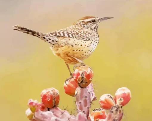 Cactus Wren Diamond Painting