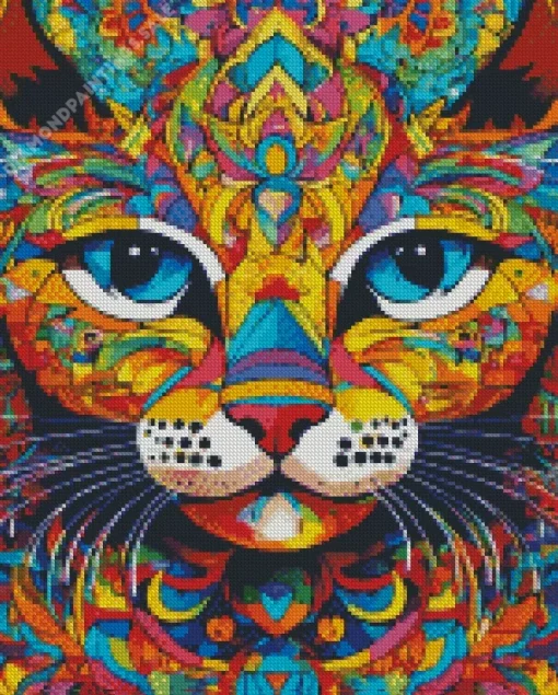 Cat Mandala Diamond Painting