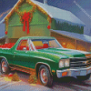 Christmas Chevrolet El Camino Diamond Painting