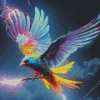 Colorful Bird Flying Diamond Painting