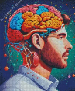 Colorful Brain Art Diamond Painting