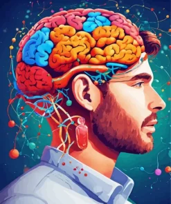 Colorful Brain Art Diamond Painting