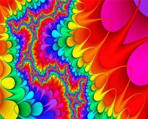 Colorful Fractal Diamond Painting