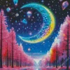 Colorful Moon Diamond Painting
