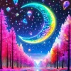 Colorful Moon Diamond Painting