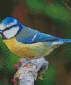 Cool Eurasian Blue Bird Diamond Painting