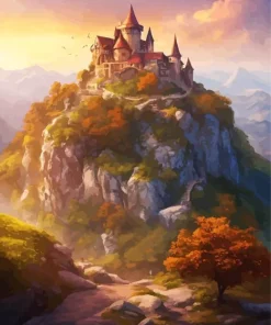Cool Fantasy Castle Art Diamond Painting