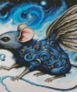 Cool Flying Mouse Diamond Painting