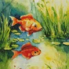 Cool Golden Fish Art Diamond Painting