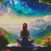 Cool Yoga Girl Art Diamond Painting