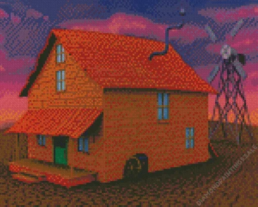 Courage The Cowardly dog House Diamond Painting