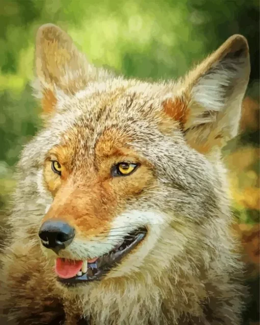 Coyote Face Diamond Painting