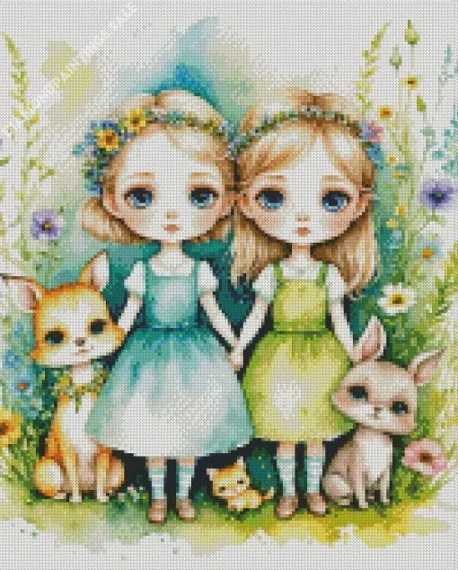 Cute Friends Diamond Painting