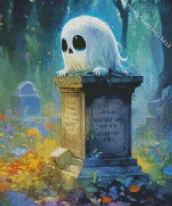 Cute Little Fantasy Ghost Diamond Painting