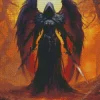 Dark Guardian Angel Diamond Painting
