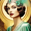 Deco Elegant Woman Diamond Painting