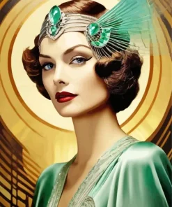Deco Elegant Woman Diamond Painting