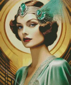 Deco Elegant Woman Diamond Painting