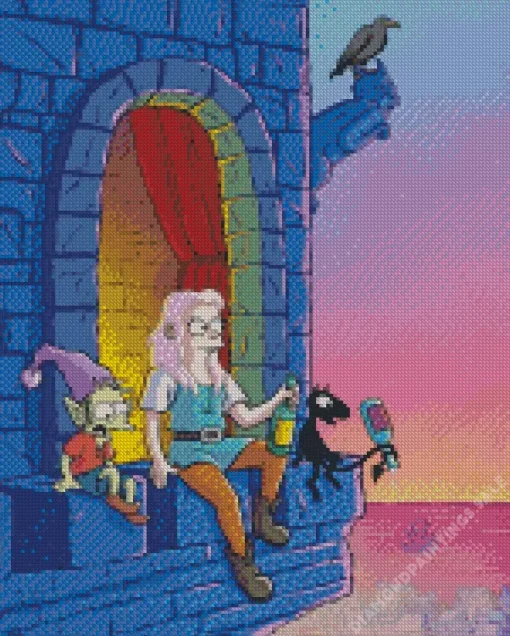 Disenchantment Bean And Elfo Diamond Painting
