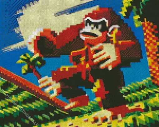 Donkey Kong Art Diamond Painting