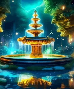 Dreamy Fountain Art Diamond Painting