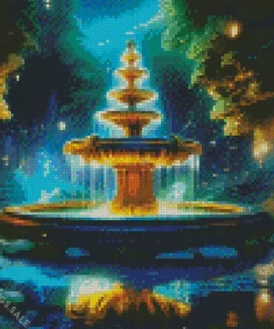 Dreamy Fountain Art Diamond Painting