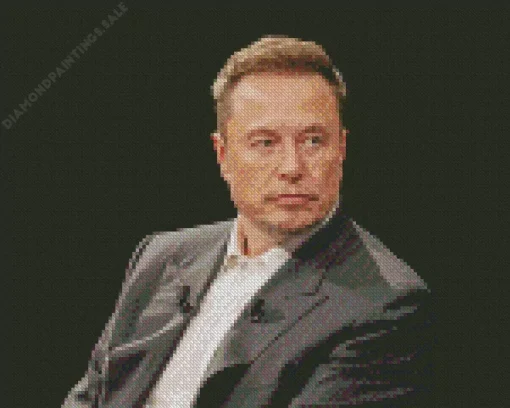 Elon Musk Diamond Painting