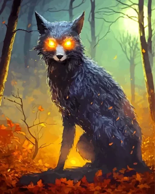 Evil Fox Art Diamond Painting