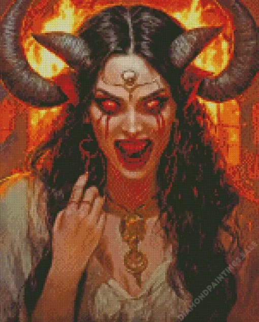 Evil Girl Diamond Painting