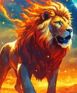 Fantastic Lion Art Diamond Painting