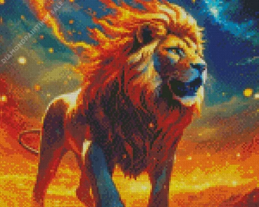 Fantastic Lion Art Diamond Painting